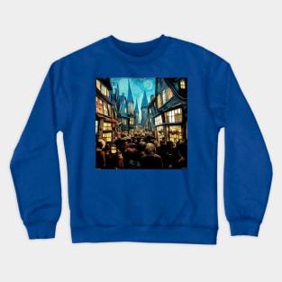 Starry Night in Diagon Alley Crewneck Sweatshirt